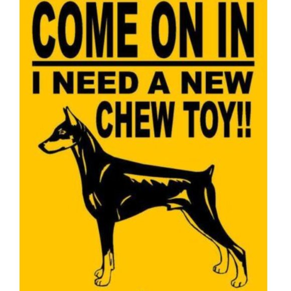Doberman Pinscher 9"x12" Aluminum Sign - Picture 1 of 1